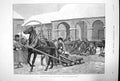 Original Old Antique Print Sketch Siberia A Corner The Market Yeniseisk 1891