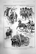 Antique Print Autumn Military Manoeuvres Way From Aldershot Fusiliers 1893 19th