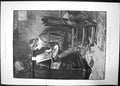 Old Print First Easel 1891 Boy Painting Hedley Exhibition Royal Institute 19th