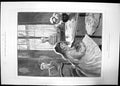Antique Old Print Love Me Love My Cat 1891 La Touche Champ De Mars Paris Girl