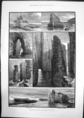 Antique Print Tourist In Scotland John O'Groats 1881 Caithness Sea Fishing 19th