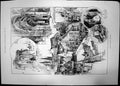 Original Old Antique Print Rambling Sketches Chartres 1891 Town Women Bridge