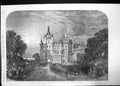Antique Old Print Arrival Prince And Princess Wales At Dunrobin Castle 1806