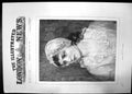 Original Old Antique Print Fanny Von Broecker 1890 Girl Dress Portrait 19th