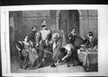 Original Old Antique Print Scene From Taming Shrew South Kensington Museum 1866