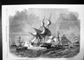 Original Old Antique Print Capture Austrian Merchantmen Boats French 1859 Sea