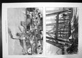 Antique Old Print Staffordshire Colliery Explosion Cage Railway Train 1873 19th