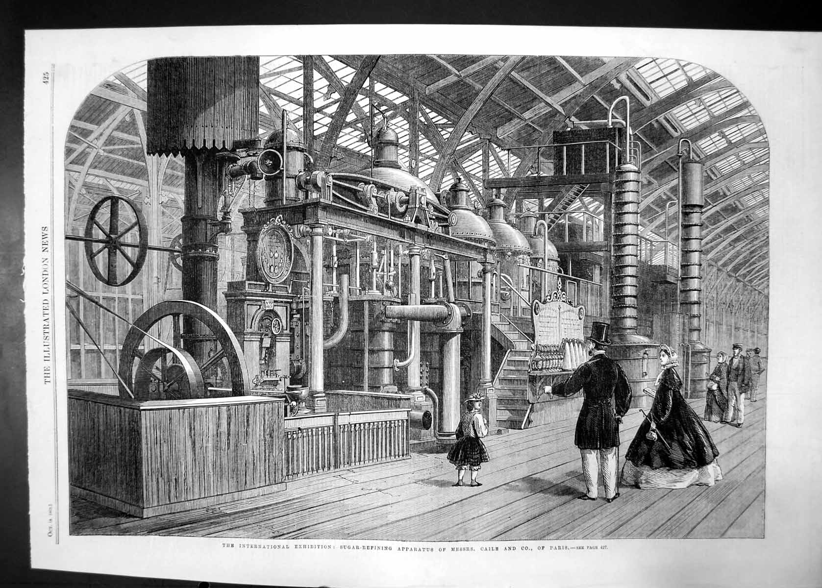 Antique Print Sugar Refining Apparatus Messrs Caile And Co Paris 1862 Ref.2