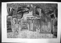 Antique Old Print Library Camden Place Chiselhurst Late Emperor Napoleon 1873