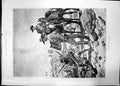 Original Old Antique Print Track Matabele 1893 Horses Siers Spear Cart Men 19th