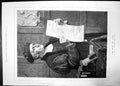 Old Antique Print Man Law Marks Royal Academy Exhibition 1881 Man Letter 19th