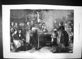 Antique Old Print November Night In Ireland 1871 Men Women Bar Social Feast
