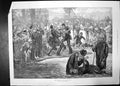 Old Antique Print Negro Christian Baptism United States 1887 Spectators 19th
