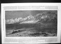 Antique Old Print Union Pacific Railway America Prairie On Fire Nebraska 1869