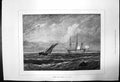 Original Old Antique Print Turners Liber Studiorum A Sea Piece 1873 Victorian
