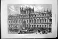 Original Old Antique Print New Buildings Burlington House Piccadilly 1873 19th