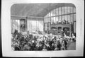 Original Old Antique Print Lecture On Cookery At International Exhibition 1873