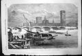 Original Old Antique Print New Westminster Bridge Thomas Page Engineer 1855