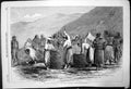 Original Old Antique Print Before Sebastopol Zouaves Making Gabions 1855 19th