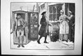 Original Old Antique Print Visit From An Friend Snow Scene Ge Robertson 1890