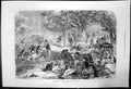 Antique Old Print Christmas Day In Australia N Chevalier Outdoor Scene 1871