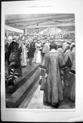 Old Antique Print Duke Duchess York Railway Station Belfast Aldermen 1897 19th