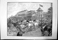 Original Old Antique Print Arrival Royal Party At Ascot Races 1891 Victorian