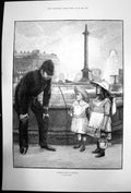 Antique Old Print A Serious Case Poaching Tom Taylor Children Fishing 1801 19th