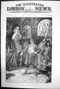 Antique Print Peter The Great New Play Lyceum Henry Irving Ellen Terry1898 19th