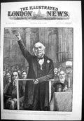Old New Midlothian Campaign Gladstone Music Hall Edinburgh Pm Mp 1892 Victorian