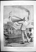 Old The Soudan Advance Megaphone River Nile Egypt Citadel Cairo 1898 Victorian