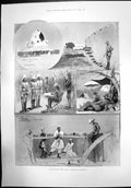 Antique Print Sketches Success In Soudan Omdurman Khartoum Mahdis Tomb 1898