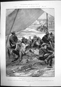 Old Spanish American War America Army In Cuba Officers Tent Rain 1898 Victorian