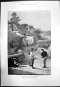Antique Old Print The Weather And The Crops By John White Water Colours 1895