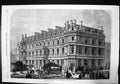 Old Print The Union Bank London Chancery Lane Sketch Horse Carriage 1866 19th