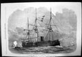 Old Our Iron Clad Fleet Screw Corvette Pallas Carrying Six Guns 1866 Victorian