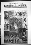 Antique Print Christmas Pantomimes The Babes In The Wood At Drury Lane 1898
