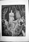 Old Shakspearean Show At Royal Albert Hall Tableau Winters Tale 1884 Victorian