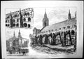 Old Antique Print Proposed Restoration The Exterior Westminster Hall 1884 19th