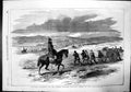 Antique Print Mounted Policeman For Crimea Siers Dragging Stores Camp 1855 19th