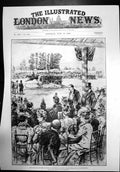 Antique Print Duke Duchess York Royal Counties Agricultural Portsmouth 1898