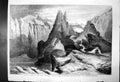 Original Old Antique Print Volcanic Crater In Mongolgia Tw Atkinson C1880 19th