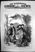 Antique Old Print As You Like It Play Coombe House Kingston-On-Thames 1885 19th