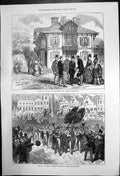 Antique Print Chalet Cordier Mthiers Trouville Gymnastic Festival Bonn 1872