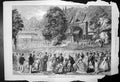 Old Antique Print Afternoon Concert In Park The Vienna Exhibition 1873 19th
