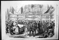 Original Old Antique Print The War The Farewell At Potsdam Railway Station 1870