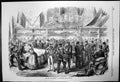 Original Old Antique Print The War Farewell At Potsdam Railway Station 1870
