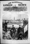 Original Old Antique Print The War; Ruined City After The Fall Strsasbourg 1870