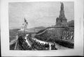 Antique Old Print Unveiling National Monument At Rudesheimon The Rhine 1883