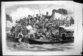 Old Antique Print Masquerade Festival Berlin Artists; Sham Pirates 1875 19th
